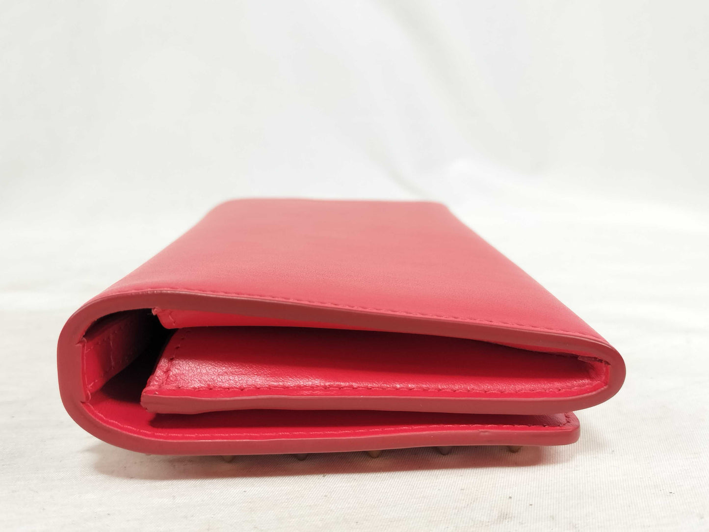 Christian Louboutin Macaron Continental Leather Wallet, Red