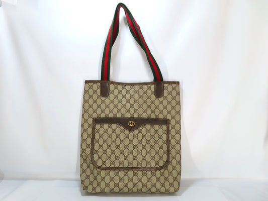 GUCCI GG Supreme Tote Bag 002.123.6487 Brown/Beige W33cm Tote Bag