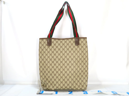 GUCCI GG Supreme Tote Bag 002.123.6487 Brown/Beige W33cm Tote Bag