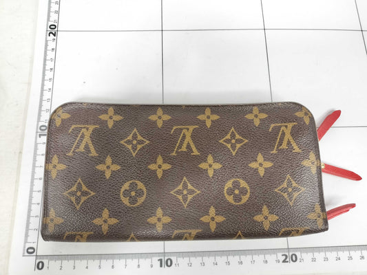 LOUIS VUITTON Monogram LV Monogram Portefeuille Ansolite Bifold Long Wallet Red