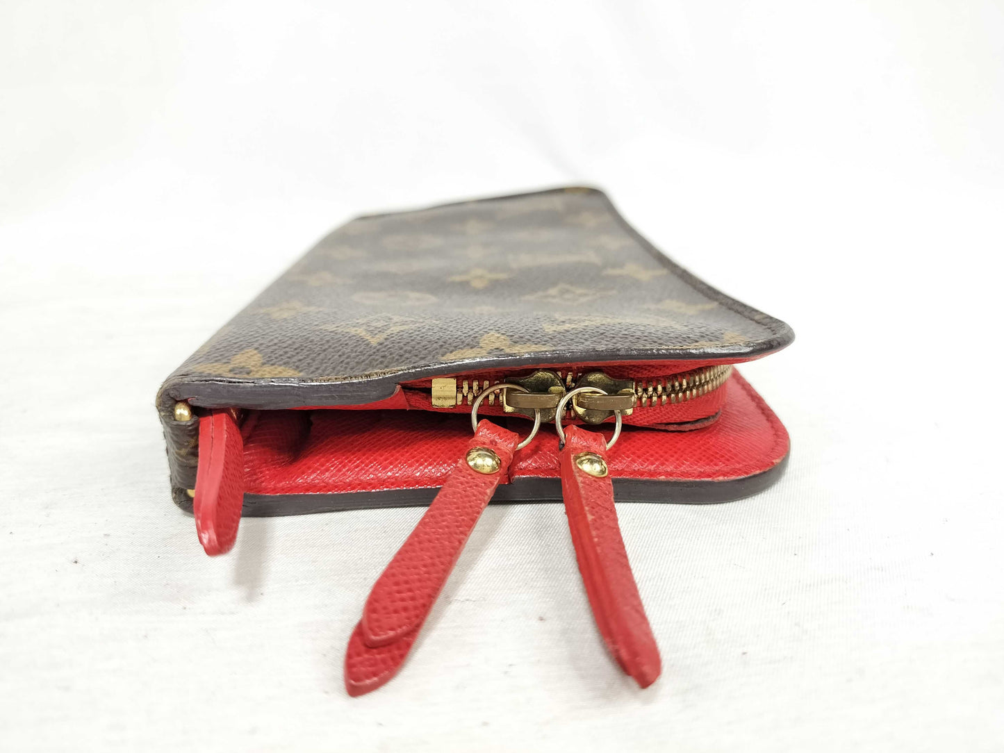 LOUIS VUITTON Monogram LV Monogram Portefeuille Ansolite Bifold Long Wallet Red