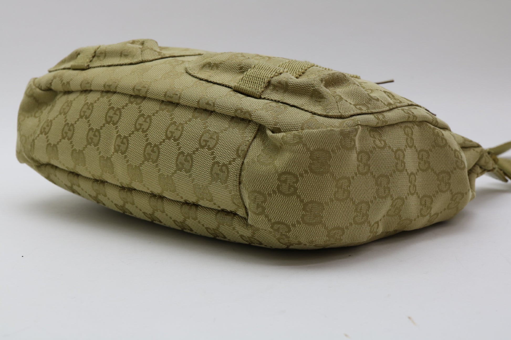 GUCCI GG Canvas Leather Shoulder Bag