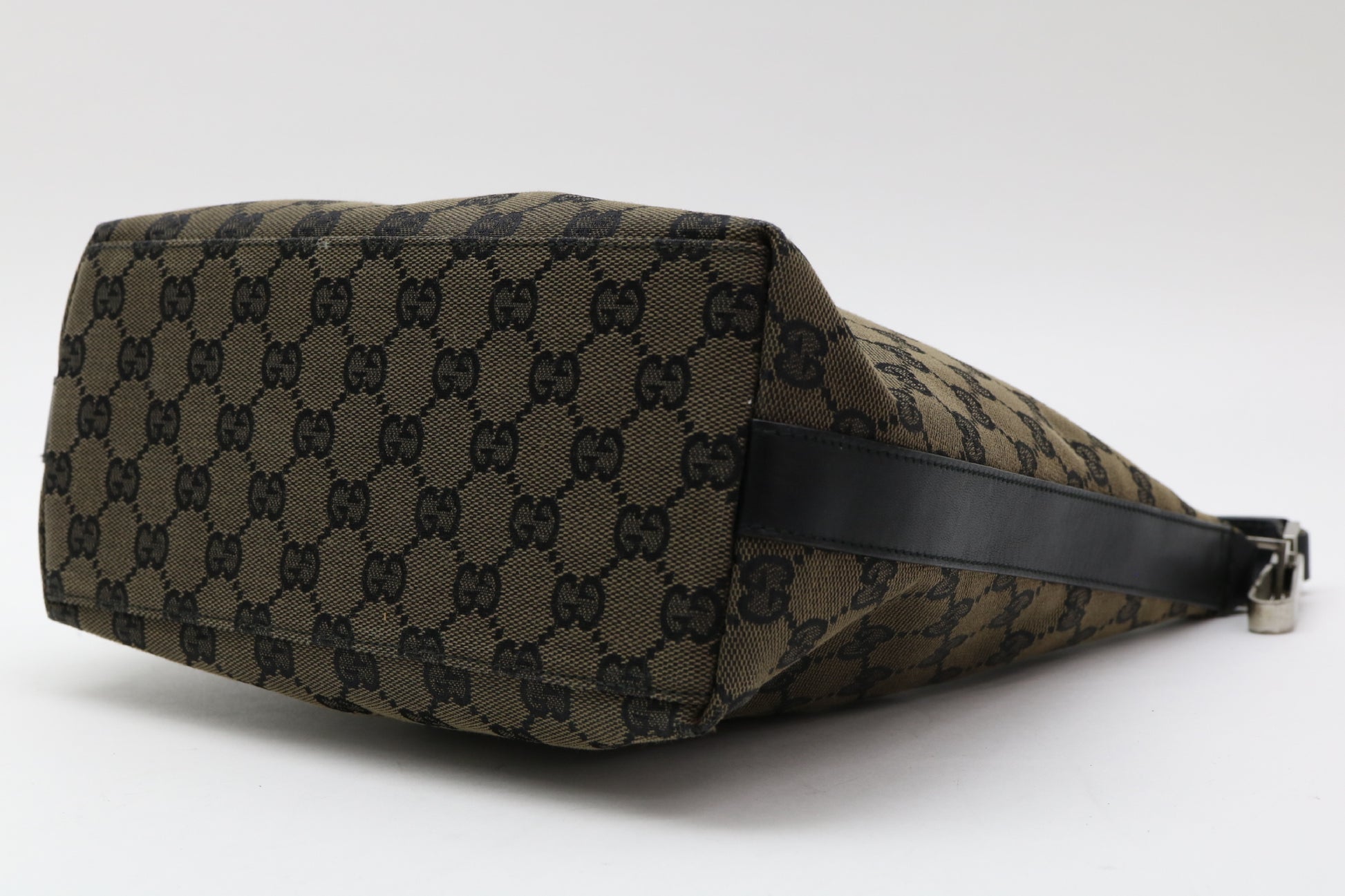 GUCCI GG Canvas Leather Handbag