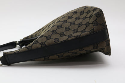 GUCCI GG Canvas Leather Handbag