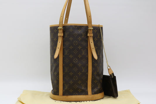 LOUIS VUITTON Monogram Bucket GM Tote Bag
