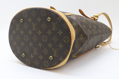 LOUIS VUITTON Monogram Bucket GM Tote Bag