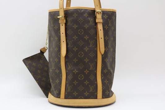 LOUIS VUITTON Monogram Bucket GM Tote Bag