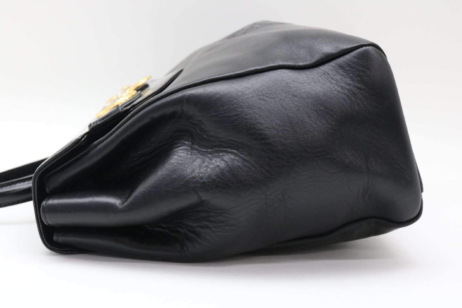 VERSACE Sunburst Leather Handbag