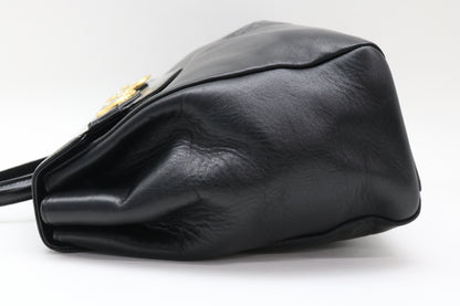 VERSACE Sunburst Leather Handbag