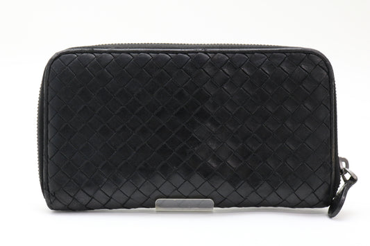 BOTTEGA VENETA Intrecciato Black Wallet