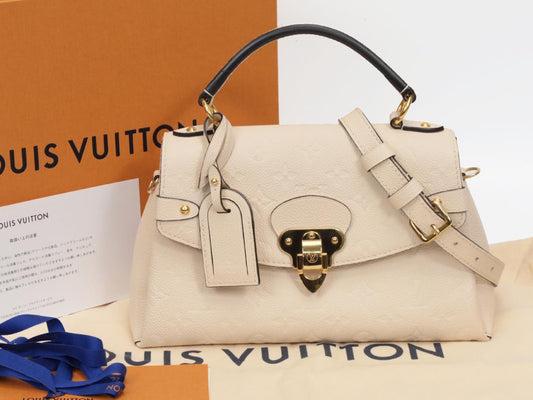 LOUIS VUITTON Empreinte Georges BB Beige M53943 RFID Verified Shoulder Bag