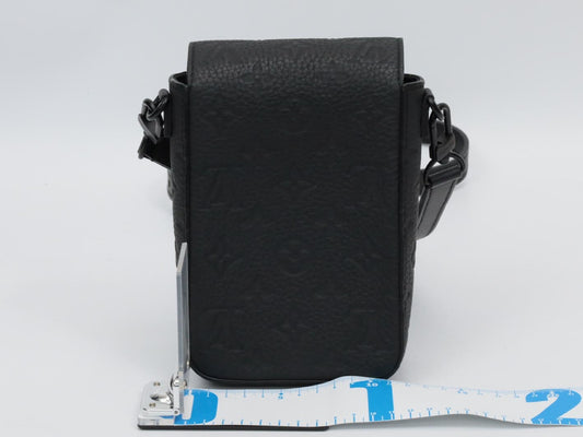 LOUIS VUITTON Taurillon Monogram S-Lock Vertical Wearable Wallet M81524 RFID-enabled Shoulder Bag