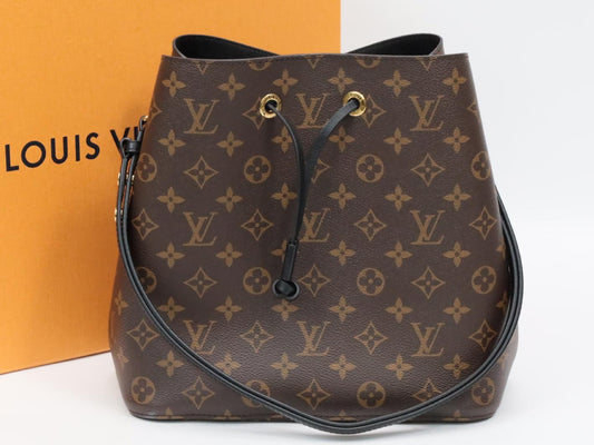 LOUIS VUITTON Monogram NeoNoe M44020 Brown RFID Verified Shoulder Bag