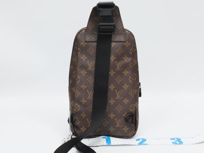LOUIS VUITTON Monogram Macassar Avenue Sling Bag M46327 with RFID, Shoulder Bag