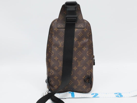 LOUIS VUITTON Monogram Macassar Avenue Sling Bag M46327 with RFID, Shoulder Bag
