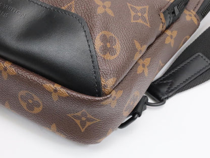 LOUIS VUITTON Monogram Macassar Avenue Sling Bag M46327 with RFID, Shoulder Bag