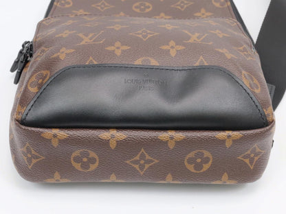LOUIS VUITTON Monogram Macassar Avenue Sling Bag M46327 with RFID, Shoulder Bag