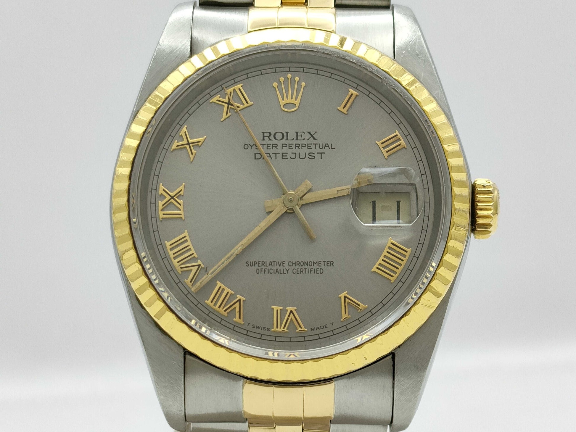 ROLEX 16233 R723096 Gray Roman Men's Watch