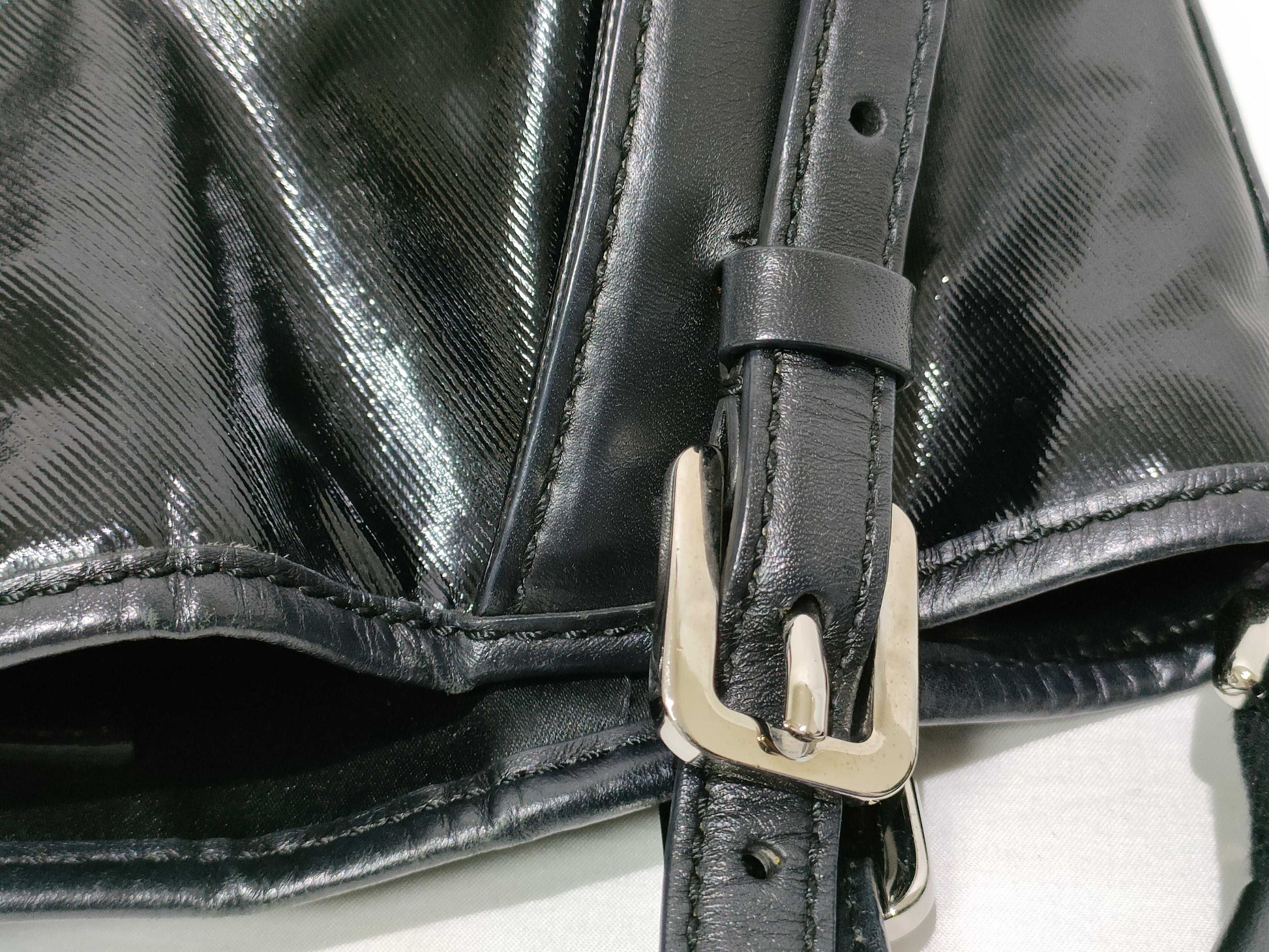 TODS G-Line 2-Way Nylon Handbag, Black
