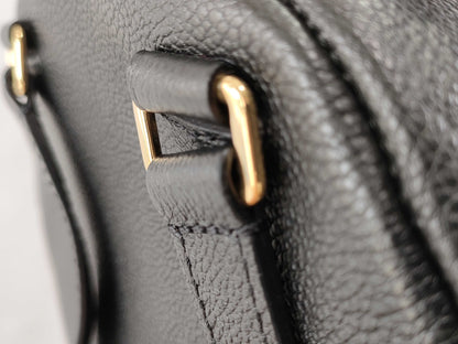 LOUIS VUITTON Monogram Empreinte Sorbonne M44016 Black RFID Enabled Backpack