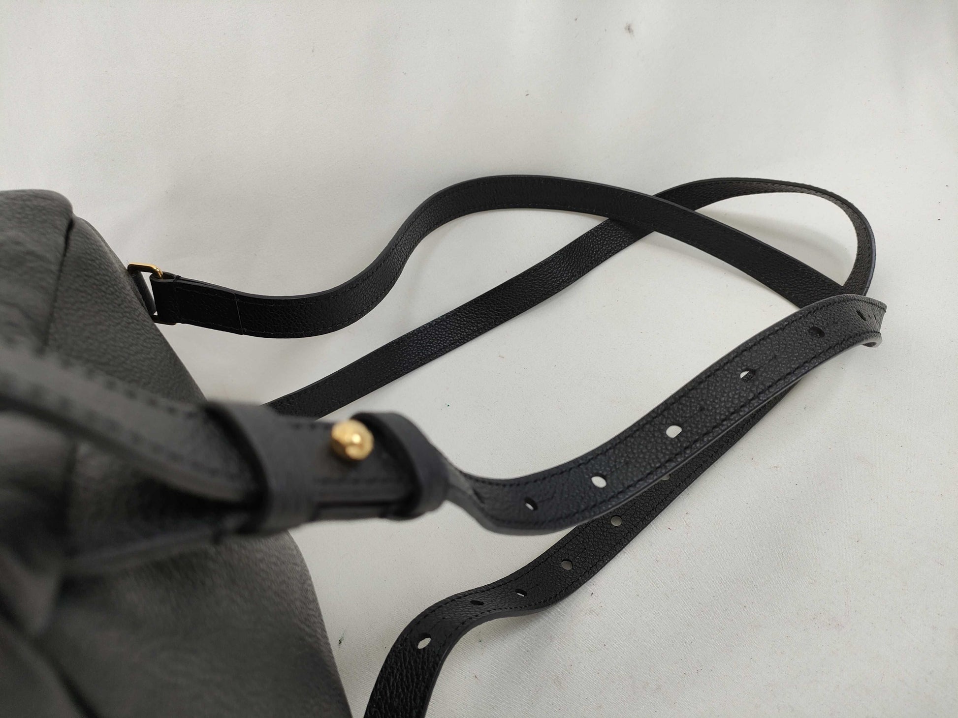 LOUIS VUITTON Monogram Empreinte Sorbonne M44016 Black RFID Enabled Backpack