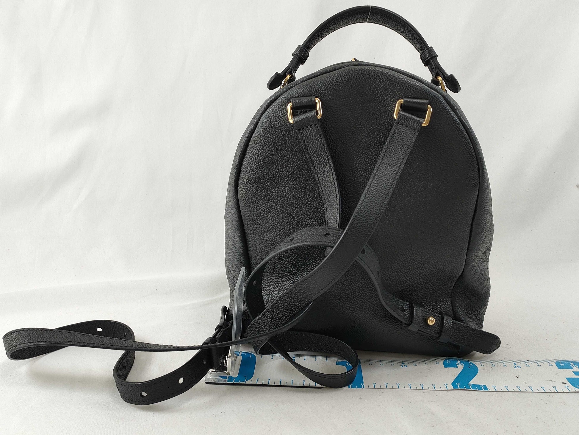 LOUIS VUITTON Monogram Empreinte Sorbonne M44016 Black RFID Enabled Backpack