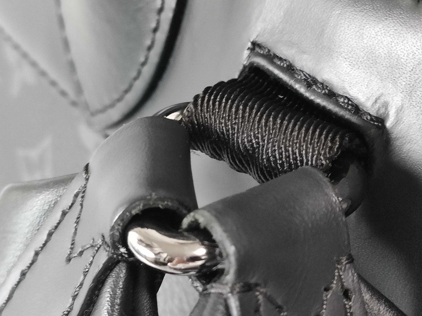LOUIS VUITTON Monogram Eclipse Steamer Backpack M44052 TR5107 Black Backpack
