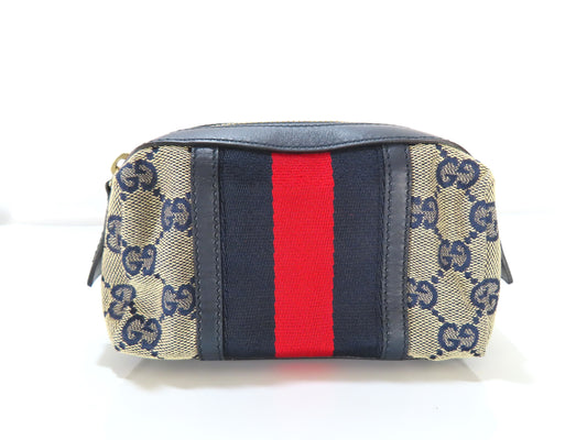 GUCCI GG Canvas Sherry Line Pouch 256639 Pouch