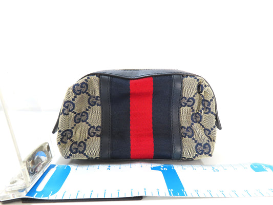 GUCCI GG Canvas Sherry Line Pouch 256639 Pouch