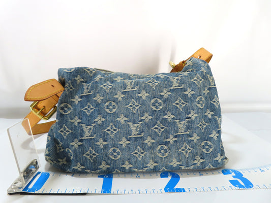 LOUIS VUITTON Monogram Denim Louis Vuitton Monogram Denim Baggy PM Shoulder Bag