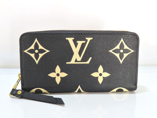 LOUIS VUITTON Monogram Empreinte Louis Vuitton Monogram Empreinte Zippy Wallet