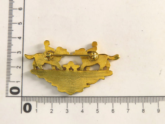 HERMES Cloisonne Brooch