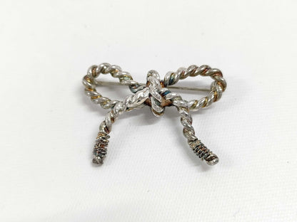 Tiffany & Co. Tiffany Twist Ribbon Brooch 925 750 Combination Brooch