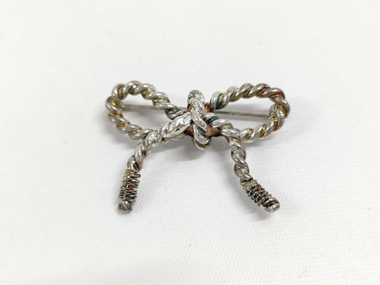 Tiffany & Co. Tiffany Twist Ribbon Brooch 925 750 Combination Brooch