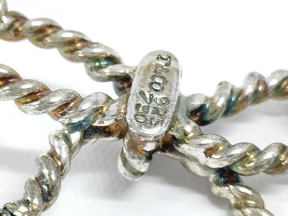 Tiffany & Co. Tiffany Twist Ribbon Brooch 925 750 Combination Brooch