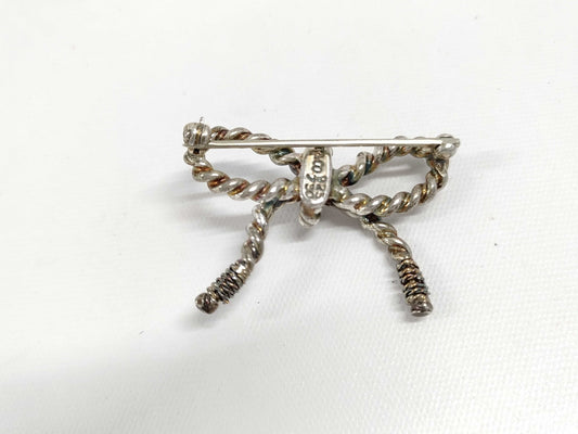 Tiffany & Co. Tiffany Twist Ribbon Brooch 925 750 Combination Brooch