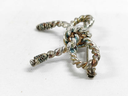Tiffany & Co. Tiffany Twist Ribbon Brooch 925 750 Combination Brooch