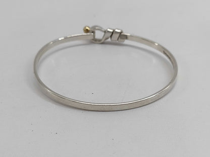 Tiffany & Co. Tiffany Hook & Eye Bangle 925 750 Combination Bracelet/Bangle