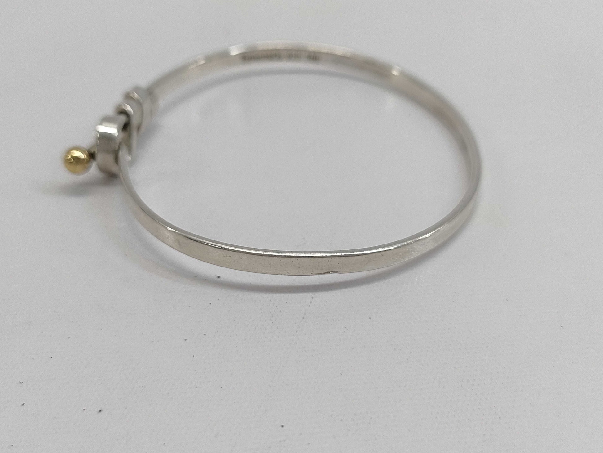 Tiffany & Co. Tiffany Hook & Eye Bangle 925 750 Combination Bracelet/Bangle