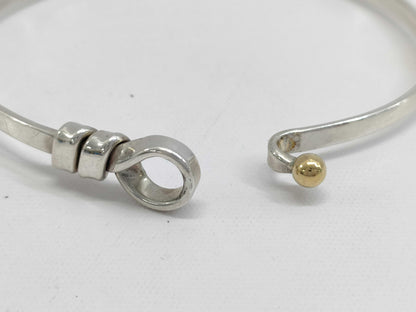 Tiffany & Co. Tiffany Hook & Eye Bangle 925 750 Combination Bracelet/Bangle