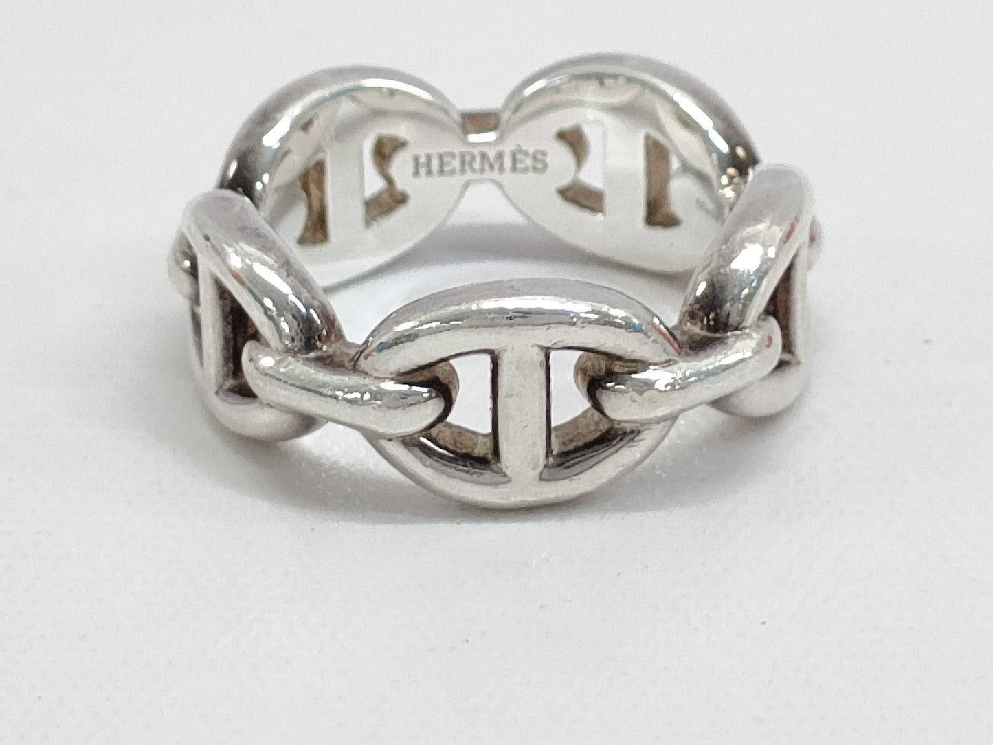 HERMES Chaine d'Ancre Enchaine PM Ring #49 23BD404661 Ring