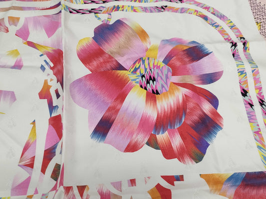 HERMES Carré 90 Bride de Gala Ceremonial Bridle Marble Silk Scarf