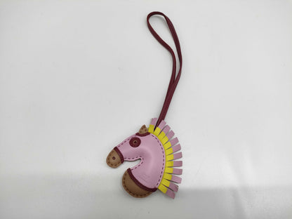 HERMES Charm GG Camaieu Mauve Sylvestre/Chai/Rouge Grenat U Stamp Charm