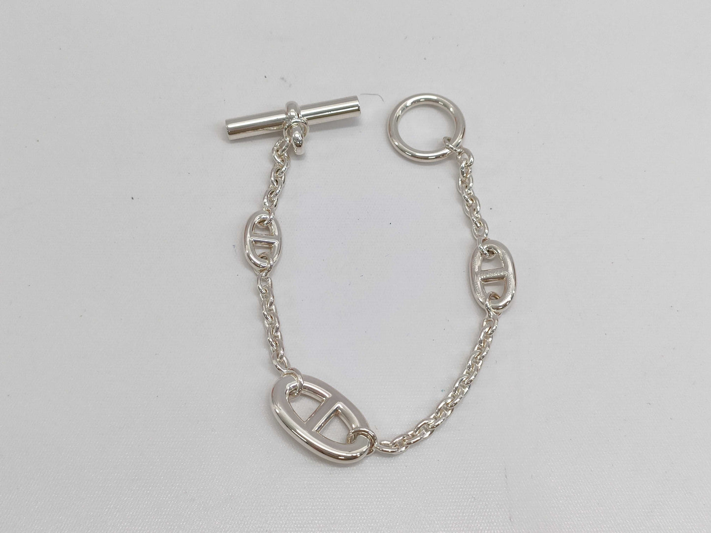 HERMES Farandole Bracelet, Silver 925, Chaine d'Ancre, 22D498374, Bracelet/Bangle