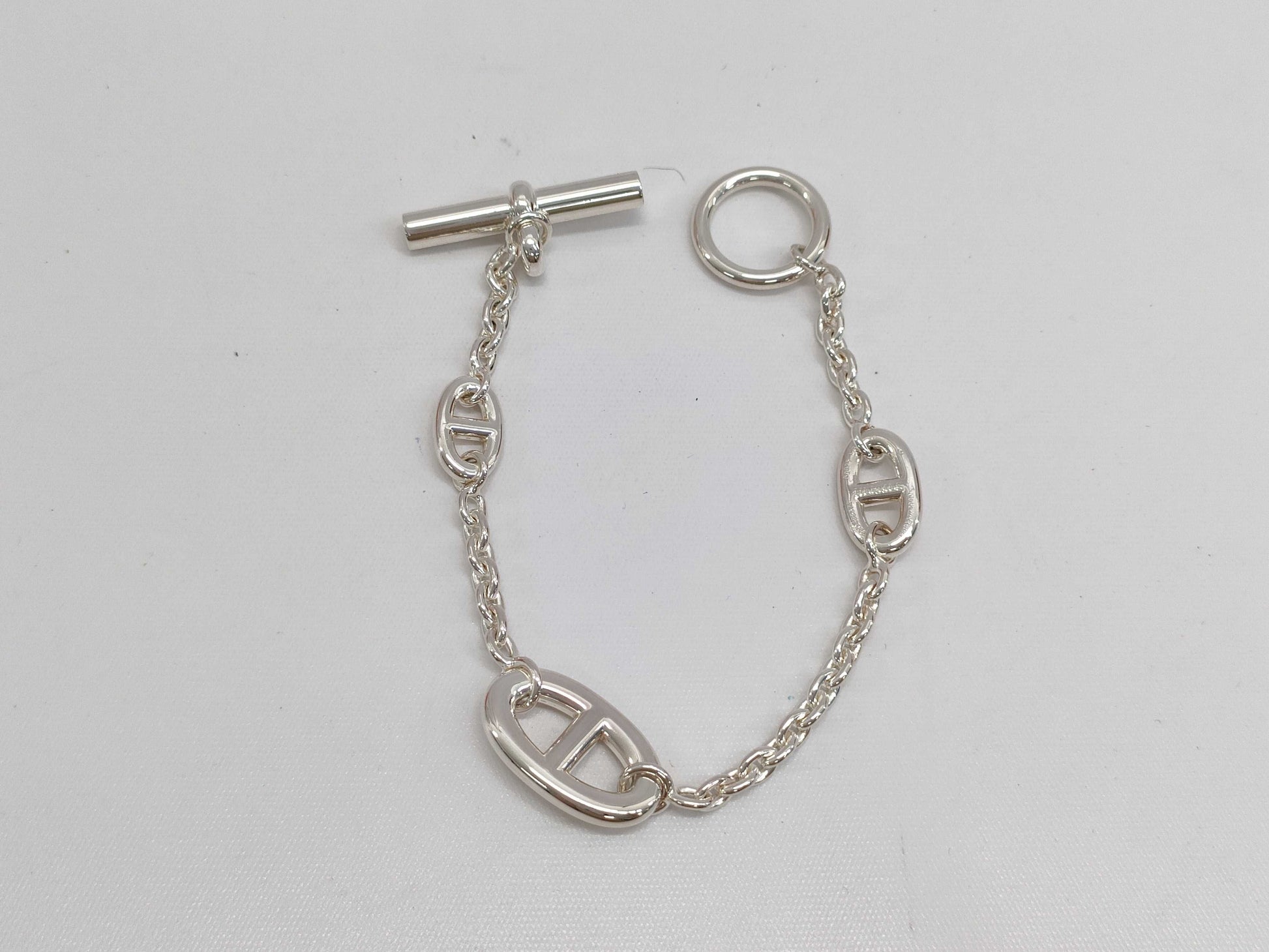 HERMES Farandole Bracelet, Silver 925, Chaine d'Ancre, 22D498374, Bracelet/Bangle