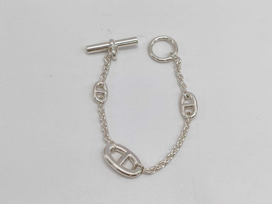 HERMES Farandole Bracelet, Silver 925, Chaine d'Ancre, 22D498374, Bracelet/Bangle