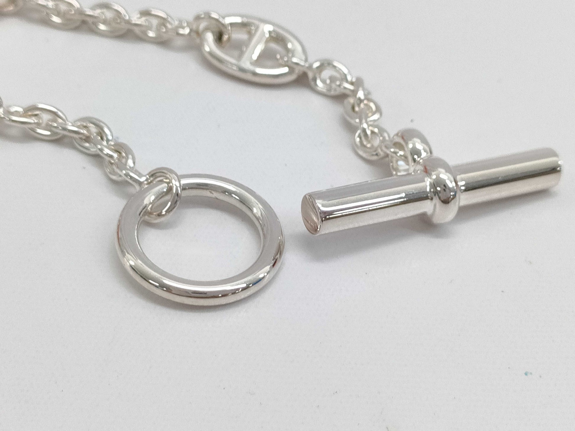 HERMES Farandole Bracelet, Silver 925, Chaine d'Ancre, 22D498374, Bracelet/Bangle