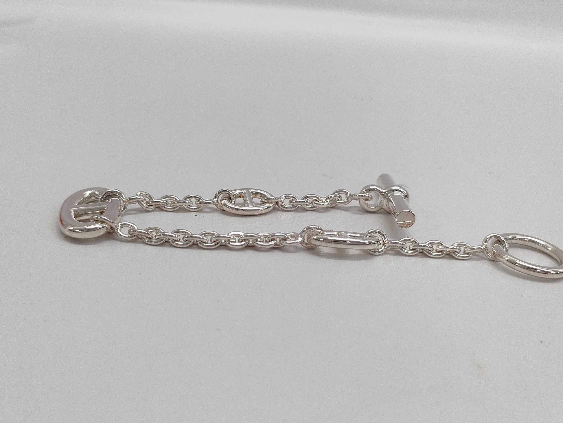 HERMES Farandole Bracelet, Silver 925, Chaine d'Ancre, 22D498374, Bracelet/Bangle