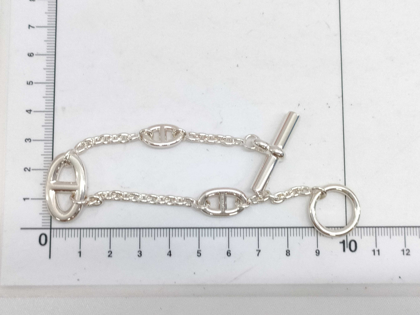 HERMES Farandole Bracelet, Silver 925, Chaine d'Ancre, 22D498374, Bracelet/Bangle