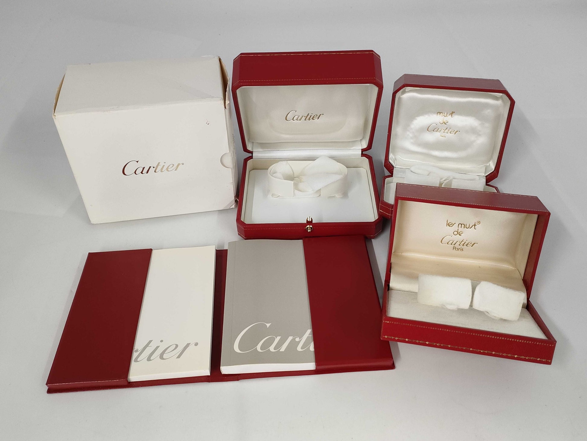 Cartier empty box and other accessories